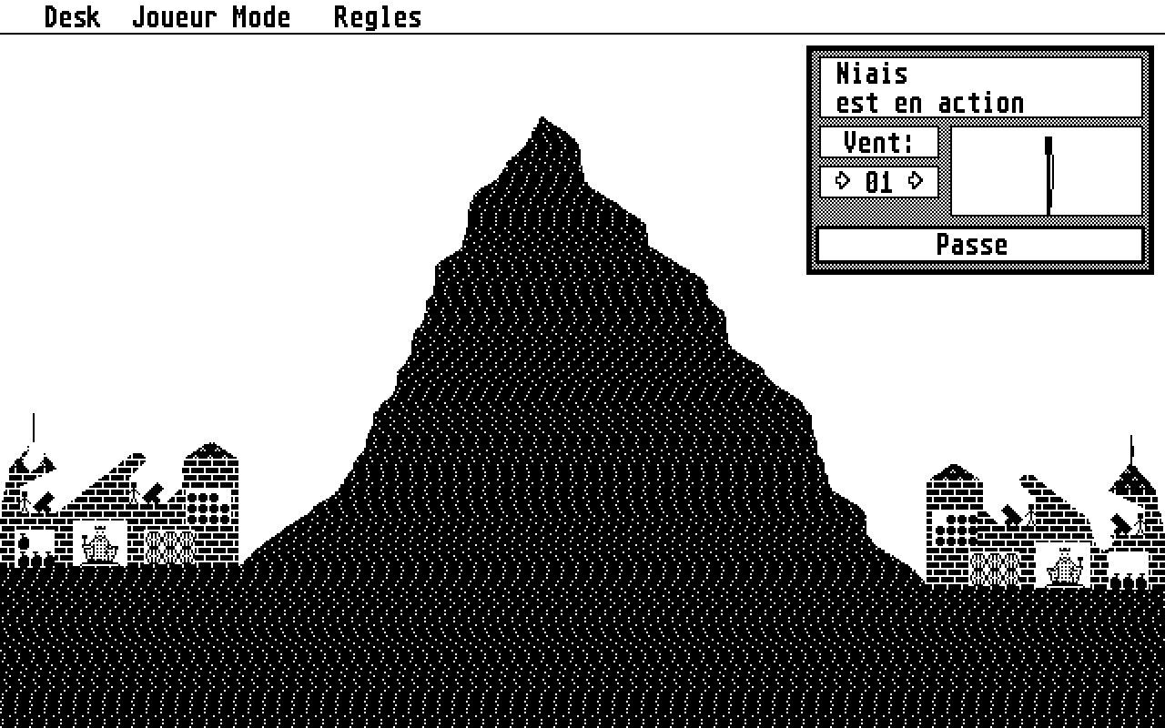 Ballerburg atari screenshot